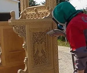 Cleaning of wooden artefacts